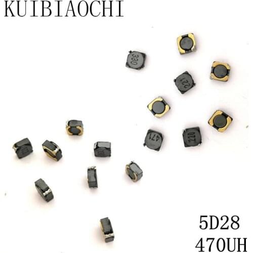 10pcs/LOT SMD Power Inductor CDRH5D28 470UH 471 6*6*3mm shielded winding inductor