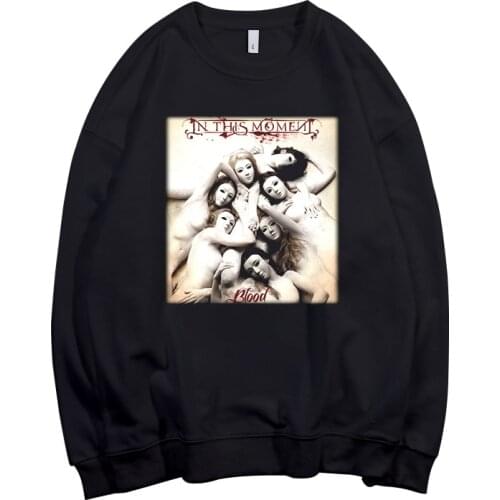2 Designs In This Moment Band Pollover Sweatshirt Rock Hoodie Heavy Power Metal Sudadera Rocker Streetwear Fleece Outerwear