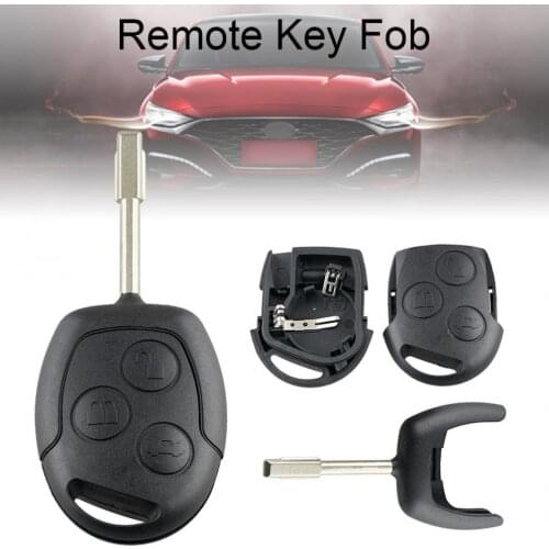 3 Buttons Car Remote Key Shell with FO21 Blade Fit for Ford Mondeo / Fiesta / Focus/ KA / Transit 2002-2012