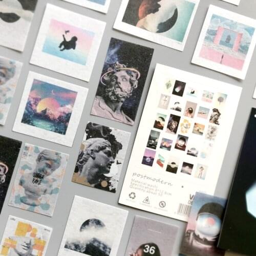 50pcs/lot Vintage Postmodern Paper Sticker Package DIY diary Journal decoration sticker album scrapbooking
