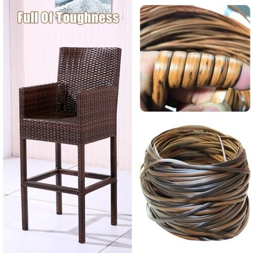 500g Plastic Knit PE Synthetic Rattan Flat Weaving Material for Repairing Chair Table Basket Furniture Handmade DIY Craft