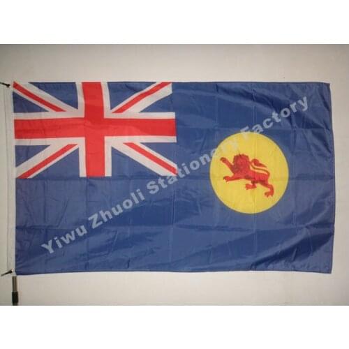 British North Borneo Blue Ensign Flag 150X90cm (3x5FT) 120g 100D Polyester Double Stitched High Quality Banner Free Shipping