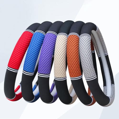 38CM Car Steering Wheel Cover Protector Auto Steering Wheel Skidproof Handbrake Cover And Gear Cover Universal Car Accessories