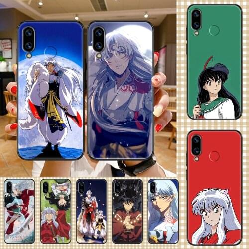 Anime Inuyasha Sesshoumaru Phone case For Huawei Honor 6 7 8 9 10 10i 20 A C X Lite Pro Play black tpu waterproof fashion shell
