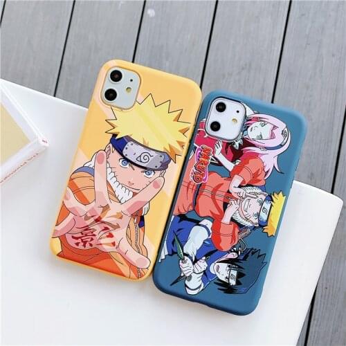 Naruto Phone Case for IPhone 7 / 8 / Plus / X / XS / XR / XS Max / 11 / 12 / Pro /Cute Cartoon Anti-fall Silicone Case