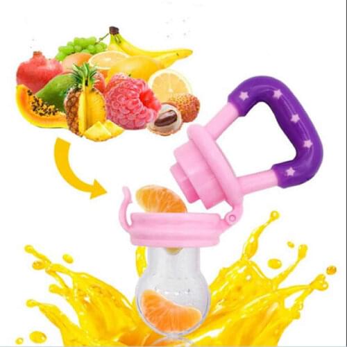 Fruta Emzik Baby Pacifiers Feeder Nibbler Chupeta Alimentadora Food Nibbler Silicone Feeder Feeding Fruit Juice Chupeta Para