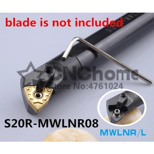 S20R-MWLNR08 20mm Lathe Cutting Tools CNC Turning Tool Lathe Machine Tools Internal Metal Lathe Tool Boring Bar Type MWLNR/L