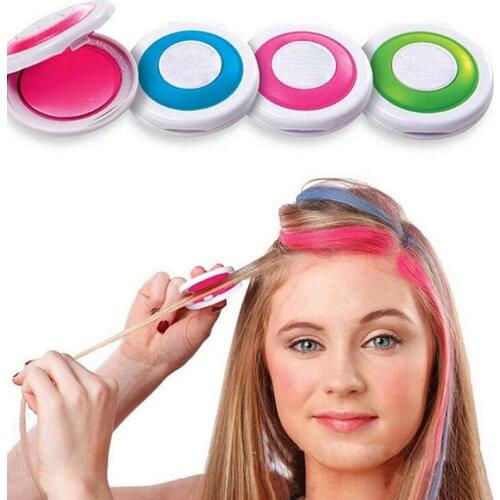 Dropship 4 colors Hair Color Hair Chalk Powder European Temporary Pastel Hair Dye Color Paint Soft Pastels Salon