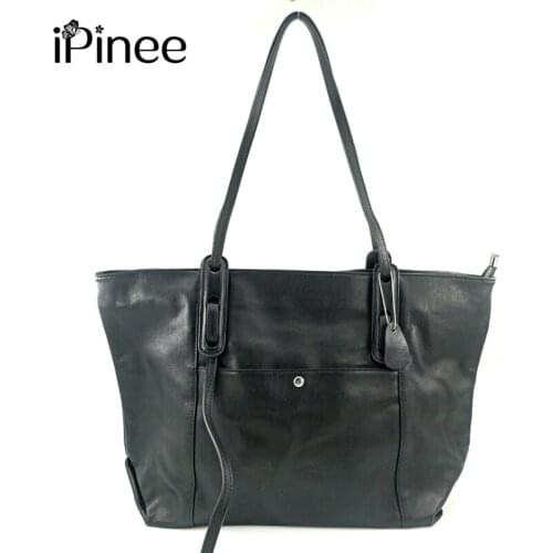 IPinee 2020 New Fashion Bags 100% Genuine Leather Handbags Large Capacity Hot Design Women Bags High Quality Shoulder Bag