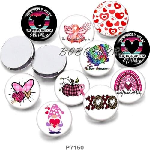 LOVE 12mm18mm 20mm Snap button jewelry DIY Bracelet Round photo glass cabochons P7150