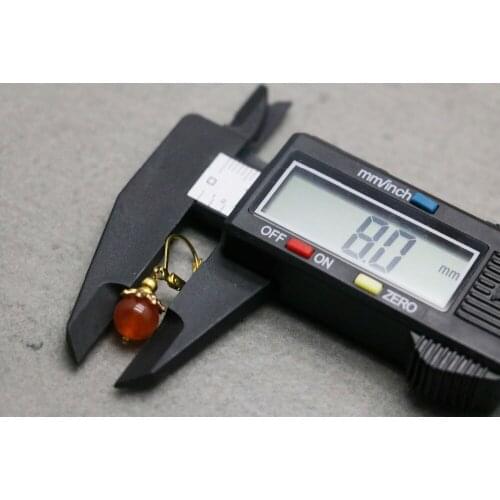 Lovely Popular Retro Earrings Orange Crystal beads giftss Earbob Eardrop for women girls Ladies accessories jewelry making