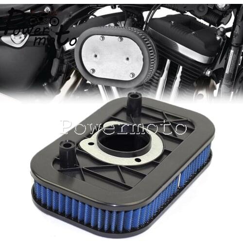 Motorcycle Blue Red High-Flow Air Filter Air Cleaner Accessories for Harley Sportster 883 1200 XL883 XL1200 2004-2013 Custom