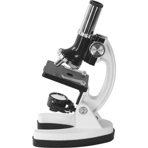 1200X Digital Microscope Set with Accessories Kit for Children Kids Students Gift All-Metal 100X 600X 1200X White Microscope