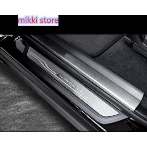Car Styling Door Welcome pedal Threshold Bar cover trim strips For BMW X5 X6 E70 E71 E84 E90 F10 F15 F16 F20 F25 F26 F30 F32 F34