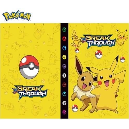 NEW 240pcs Characters Card Collection Notebook Game Card Playing Album Pokemones Cards Holder Novelty Gift for kids