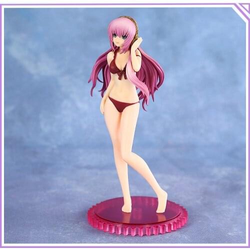 New WAVE Swimwear sexy Vocaloid 3 Virtual Idol Luka 15cm Miku Series Figure Model Toys Gift