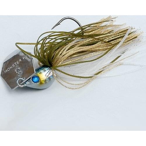 16g branding chatterbait high quality jig head with silicone skirt and sharp hook fishing lure bladed jig chatter bait 2021 new