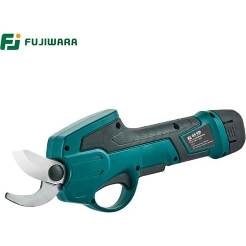 FUJIWARA 7.2V 1300mAh Electric Pruning Scissors 0-25mm Pruning Shears Lithium Battery Garden Pruner