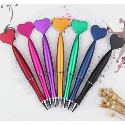 1Pc Creative Pens Lovely Mermaid Tail Ball Pens Cute Pens1.0mm Heart Novelty For Writing Ballpoint School Office Stationery X6X1