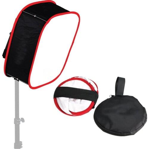 LED Light Panel Softbox: Collapsible, Diffuser Foldable Portable w/ Strap Attachment for Studio Photography Camera Video