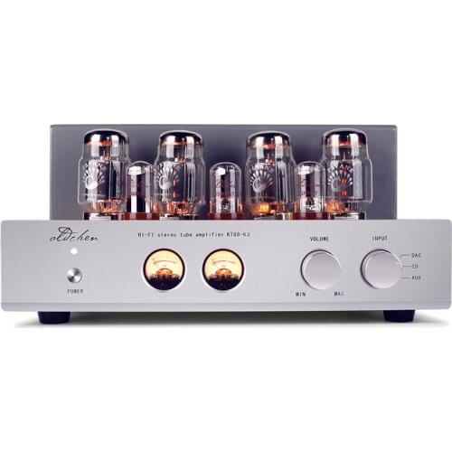 KT88-K3 high power push-pull amplifier, Manual scaffolding, output power 45W × 2, Frequency response 18Hz--35KHz, distortion