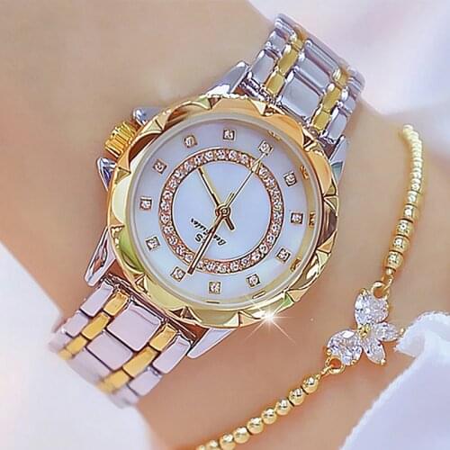 Diamond Women Watch 2020 Rhinestone Elegant Ladies Watches Gold Clock Wrist Watches For Women relogio feminino Womens Watch