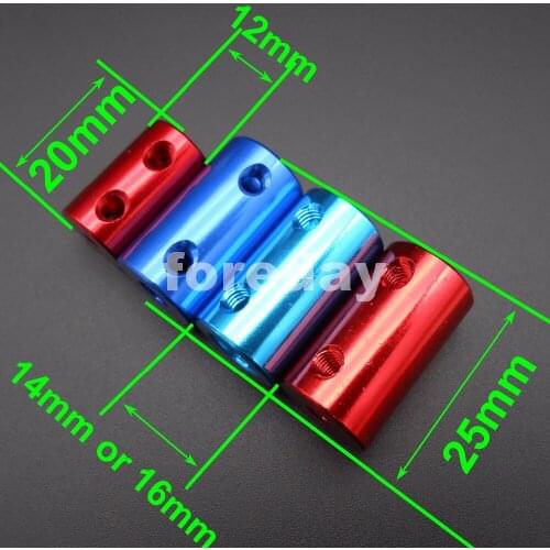 100PCS X Aluminum Flexible Shaft Coupling Rigid Coupler Motor Connector Dark Water Blue 2MM 3MM 4MM 5MM 6MM 7MM 8MM *FD519-556