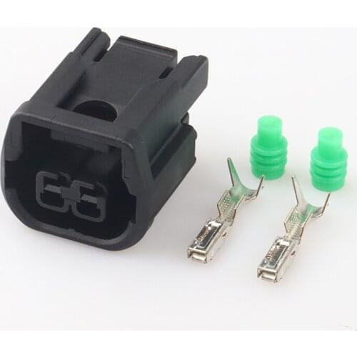 2 Pin/Way Headlight Fog Light Socket Daytime Running Lamp Plug Connector 6189-7408/6189-1408 For Honda Crown URV Civic Accord