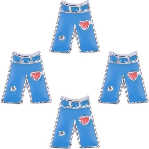 20Pcs/lot Alloy Shirts and Pants Living Floating charms Finding Handmade Necklace Locket Jewelry Accessories