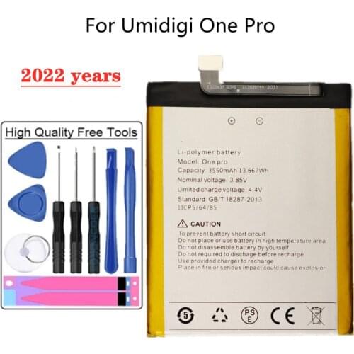 Original 3550mAh UMI Battery For Umidigi One Pro OnePro Phone Bateria + Tools
