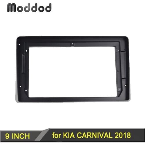 Double Din Fascia for KIA CARNIVAL 2018 Car Radio Stereo CD DVD Player Dash Kit Refitting Installation Kit Dashboard Frame Bezel