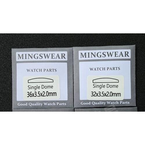 Assortment of 60pcs Single Dome Convex Mineral Glass for Watch Repair