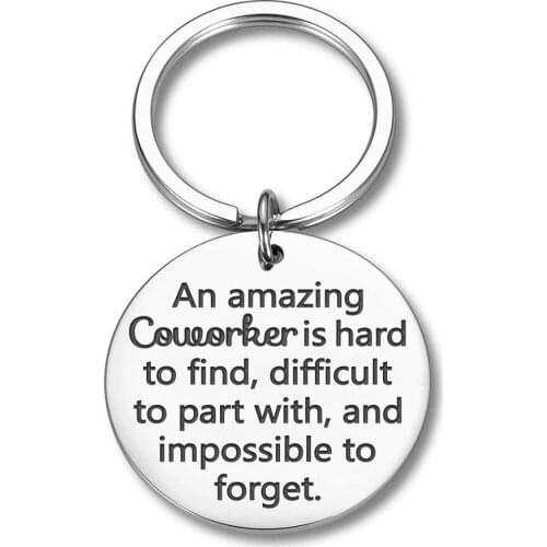 Coworker Keychain Gifts for Men Women Appreciation Keyring Gifts for Best Coworker Supervisor Boss Colleagues Retirement Gifts