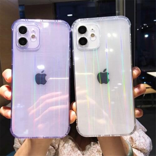 Moskado Space Shell Laser Paper Phone Case For iPhone 12 Mini 11 Pro Max X XR XS Max 7 8 7Plus Soft Silicone TPU Back Case Cover
