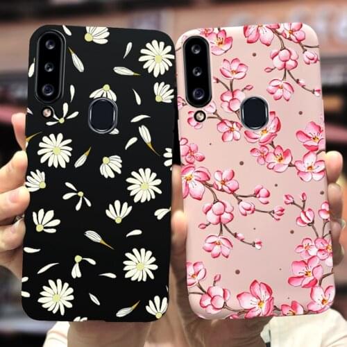 For Samsung Galaxy A20s Case SM-A207F Cute Daisy Cartoon Phone Cases For Samsung A20s A 20 s A207F Back Cover 6.5'' Coque Bumper
