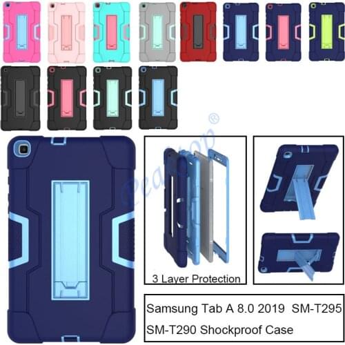For Samsung Galaxy Tab A 8.0 2019 T290 T295 Case Kids Shockproof Hybrid Silicone Protective Cover Tab A 8 inch 2019 SM-T295 SM-T