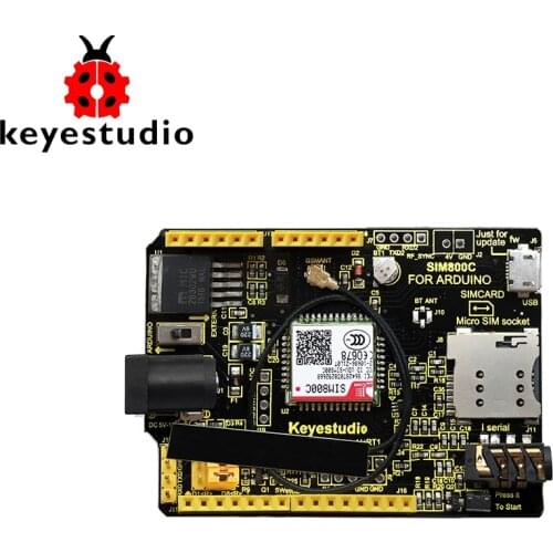 Keyestudio SIM800C GPRS GSM Shield With Antenna for Arduino UNO R3 & Mega 2560