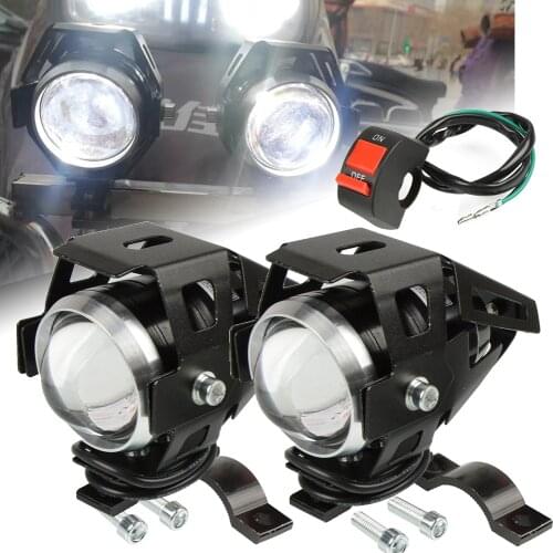 12V Motorcycle Headlight Driving Spot Head Lamp Fog Light Spotlights For Honda XL 650 600 700 1000 125V Transalp Varadero XRV750