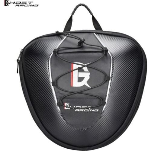 GHOST RACING Waterproof Motorcycle Tail Bag Multifunction Motorcycle Rear Seat Bag High Capacity Motorcycle Rider Backpack