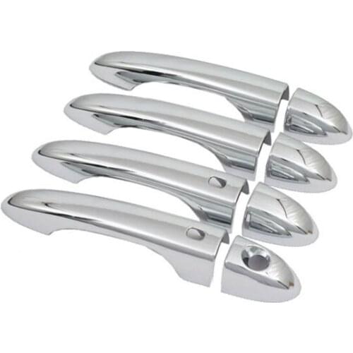 Chrome Door Handle Cover With Keyless Cutout for Jeep Cherokee (KL) 2014 UP