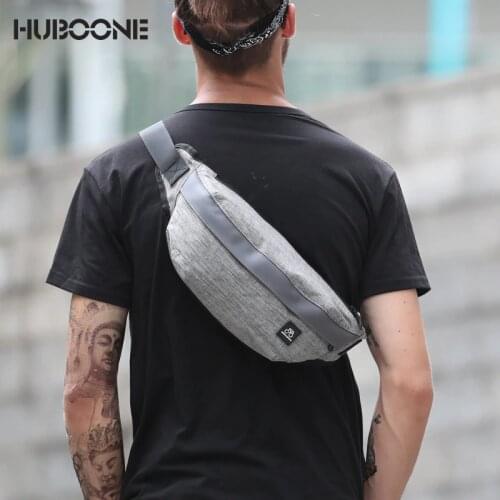 Мужские сумки-бананки HUBOONE China At AliExpress