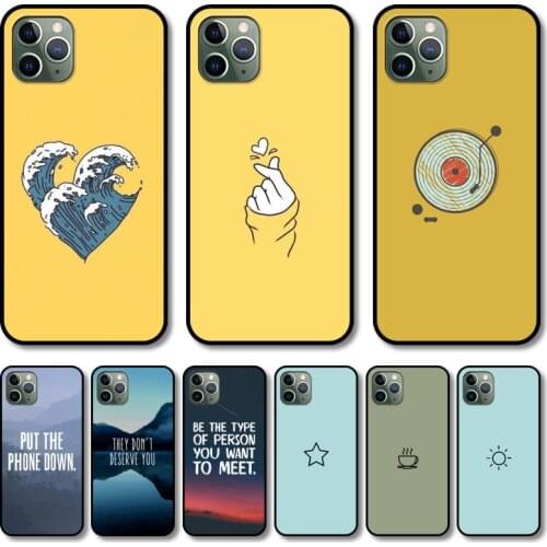 Personality custom Phone Case cover For iphone 12 pro max 11 8 7 6 s XR PLUS X XS SE 2020 mini black cell shell