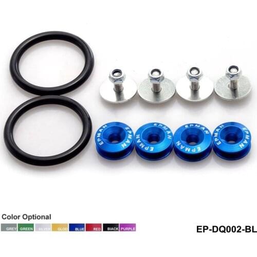 Jdm Aluminum Quick Release Fasteners Kit Fit FOR TRUNK/HATCH LIDS/BUMPER EP-DQ002
