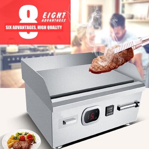 Commercial Electric Griddless Fried Grills Steak Teppanyaki Equipment Barbecue Squid Electromechanical Machine WM-600P