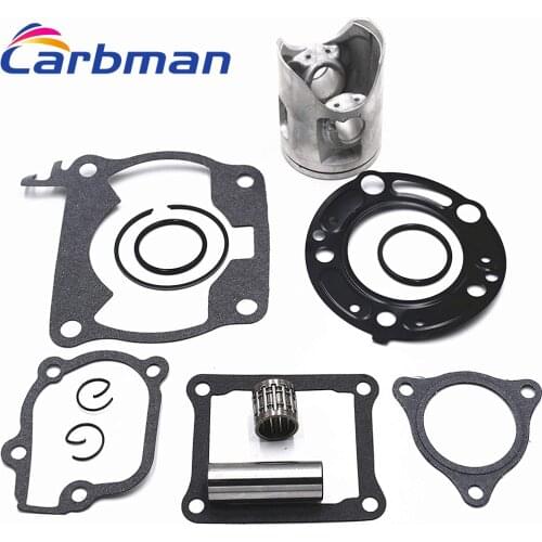 Carbman Top End Kit Piston Gaskets Bearing for Honda CR125 2000 2001 2002