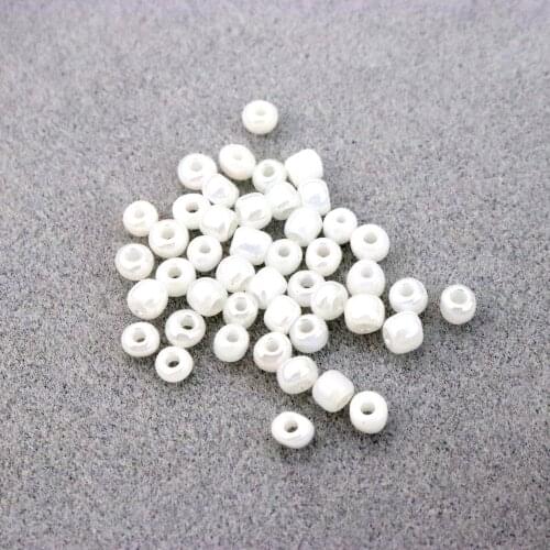 4mm Hole 1mm Round Spacer Glass Seed Beads For Diy Jewelry Making Finding Bracelet Necklace Handmade Accessories Wholesale