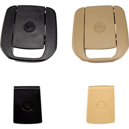 Car Rear Seat Hook ISOFIX Cover Child Restraint for BMW X1 E84 3 Series E90/F30 1 Series E87 Black / Beige