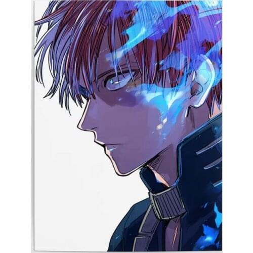 Modular Canvas Prints Todoroki Shoto Wall Art My Hero Academia Posters Anime Paintings Boys Room Home Decor Pictures No Frame