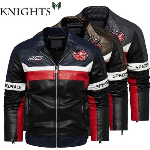 2021 New Mens Autumn And Winter Coat Leather Jacket Motorcycle Style Male Racing Car Casual Jackets for Men Warm Overcoat L-3Xl