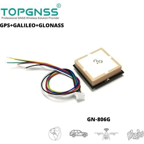 New 3.3-5V UART GPS GALILEO GLONASS Dual Mode GNSS Module Receive GN-806G , Built-in FLASH,NMEA0183 TOPGNSS